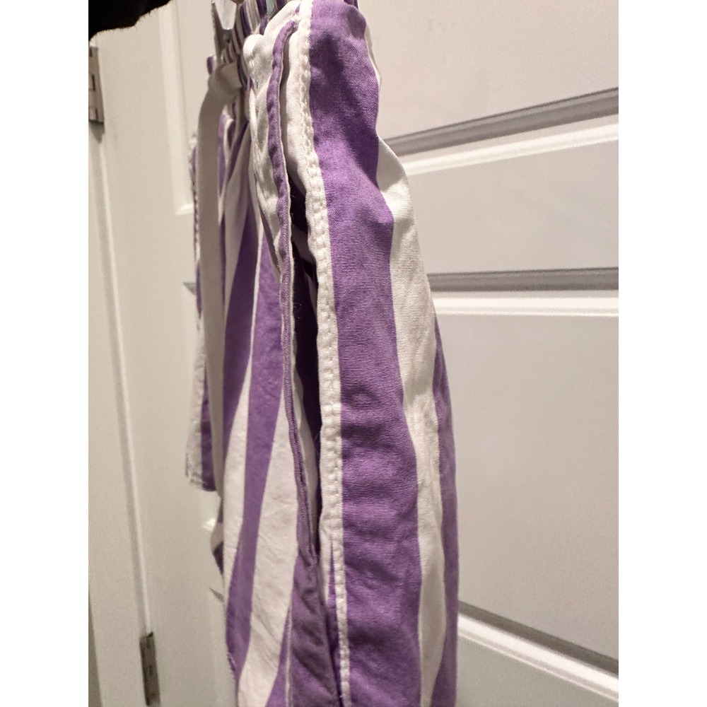 Urban Outfitters Purple White Striped Drawstring Boxer Style Shorts XS Beach - Picture 7 of 8